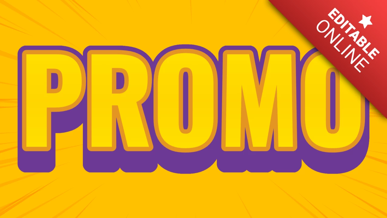 Baner promocyjny z komiksowym tłem
