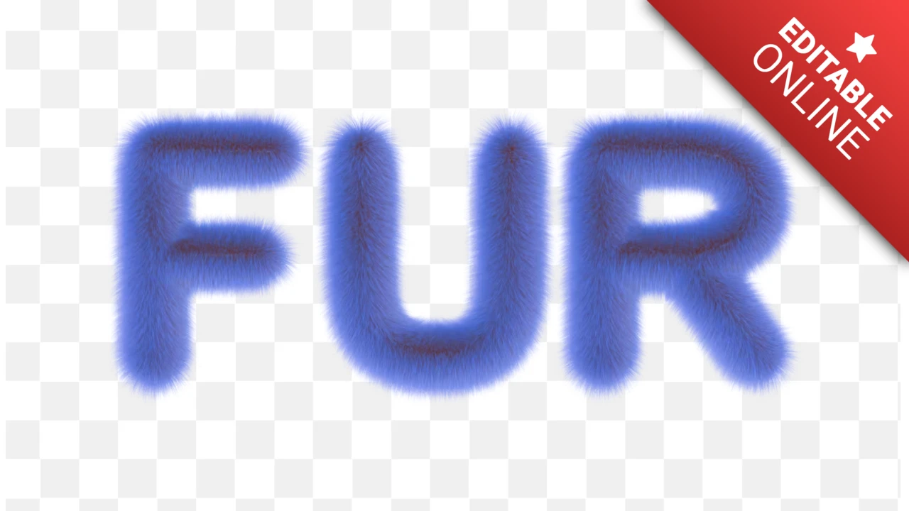 Blaue Pelzschrift