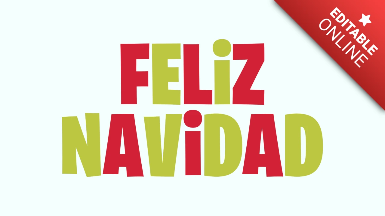 Efecto de texto Feliz Navidad