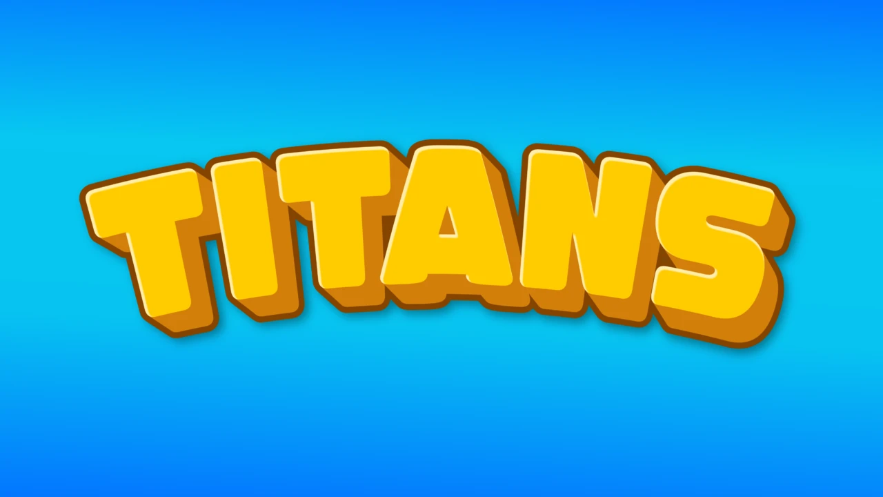 Bold Cartoon App Title Text Effect