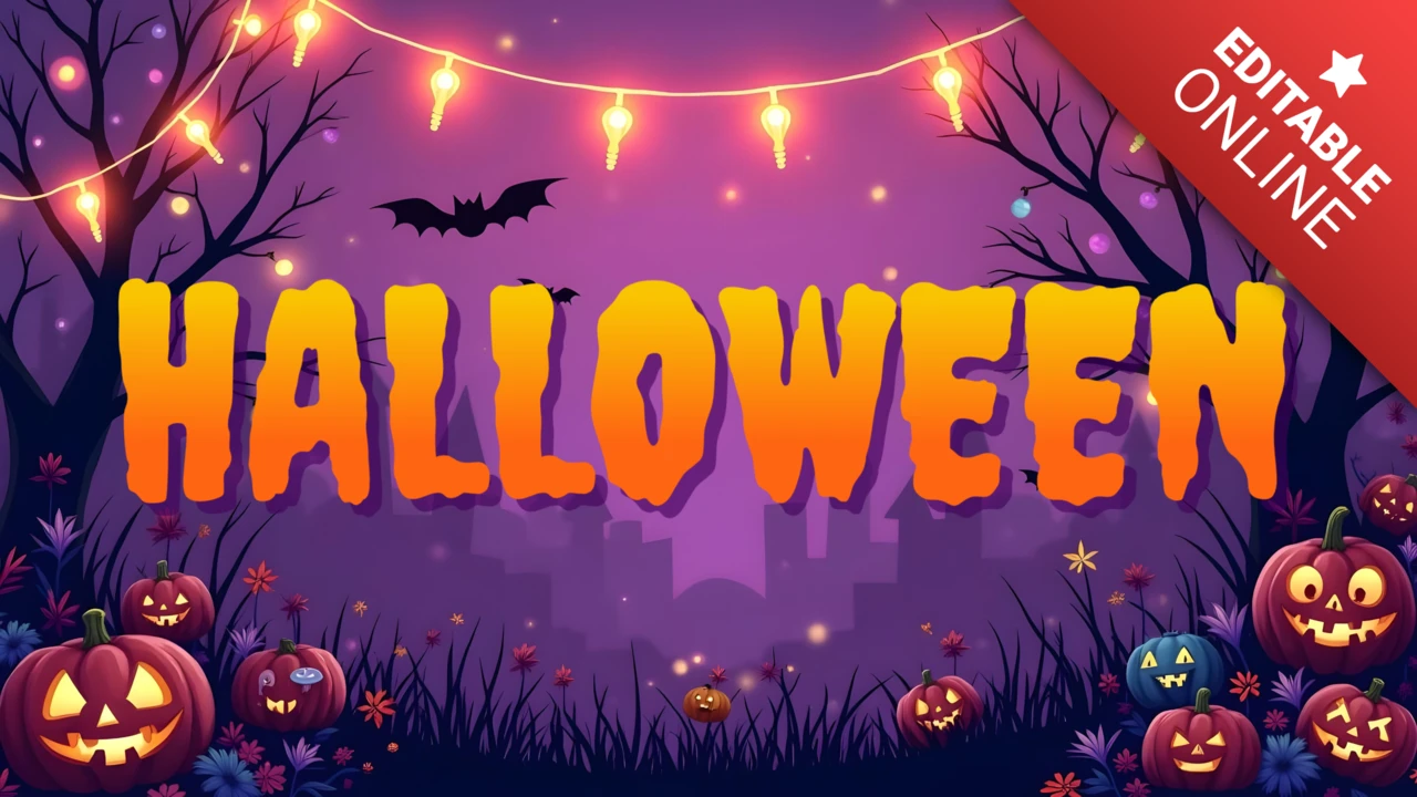 Halloweenowy efekt tekstowy