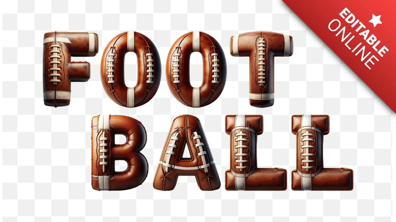 Font alfabeto football americano
