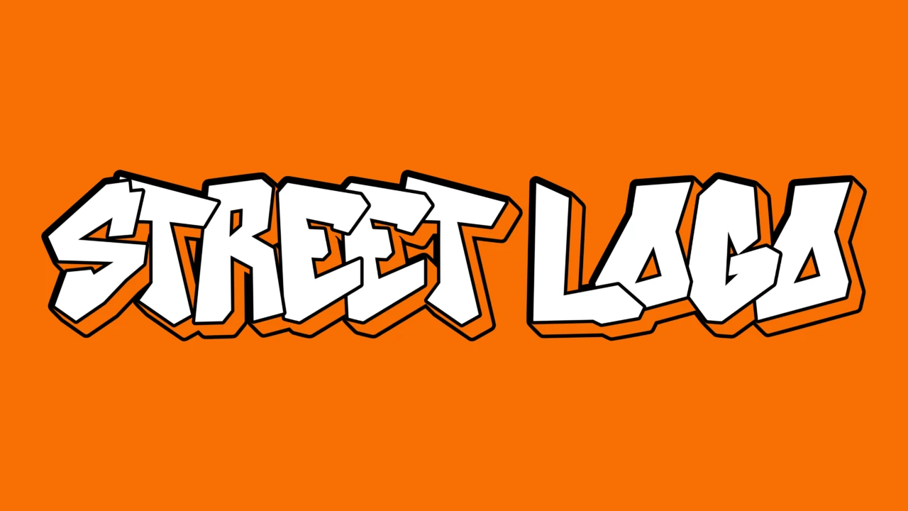 Straatkunst texteffect hiphop stedelijk ontwerp