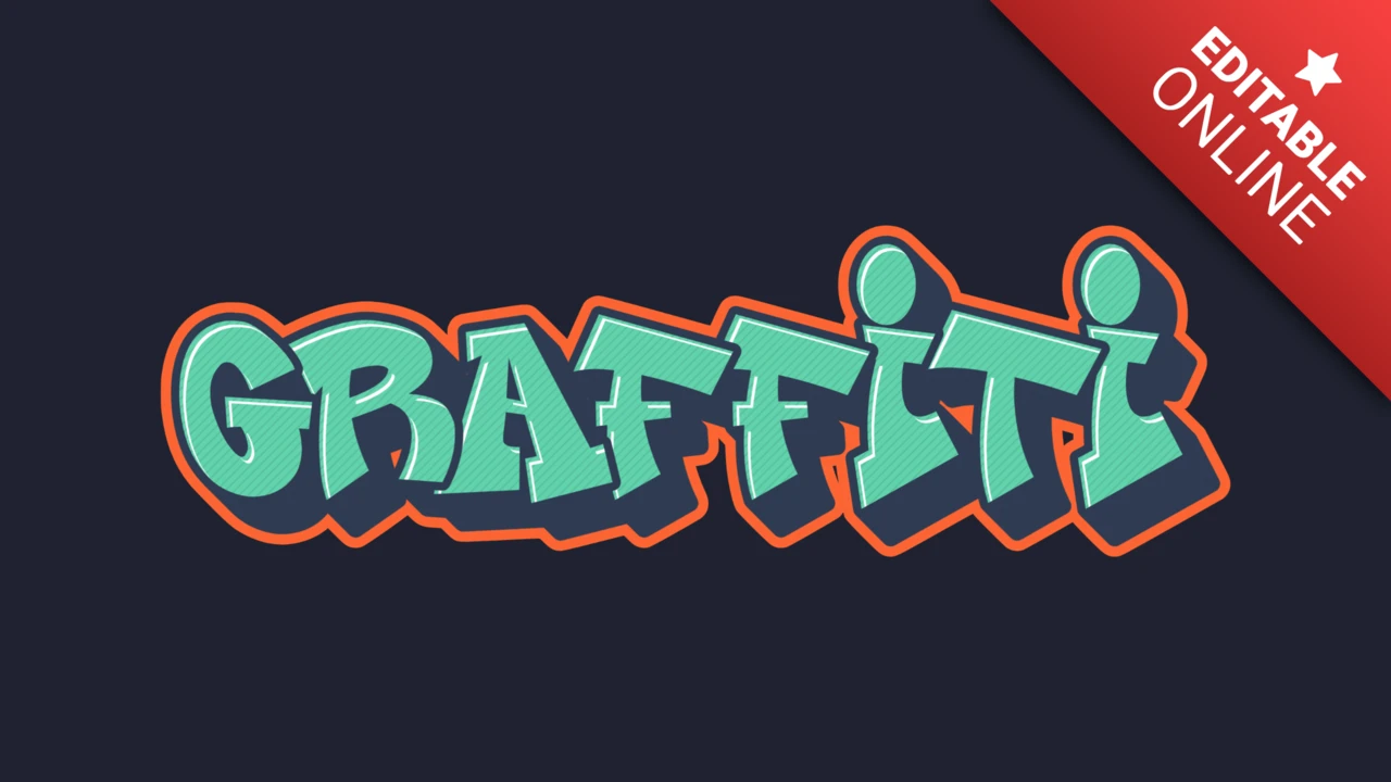 Efekt tekstu graffiti