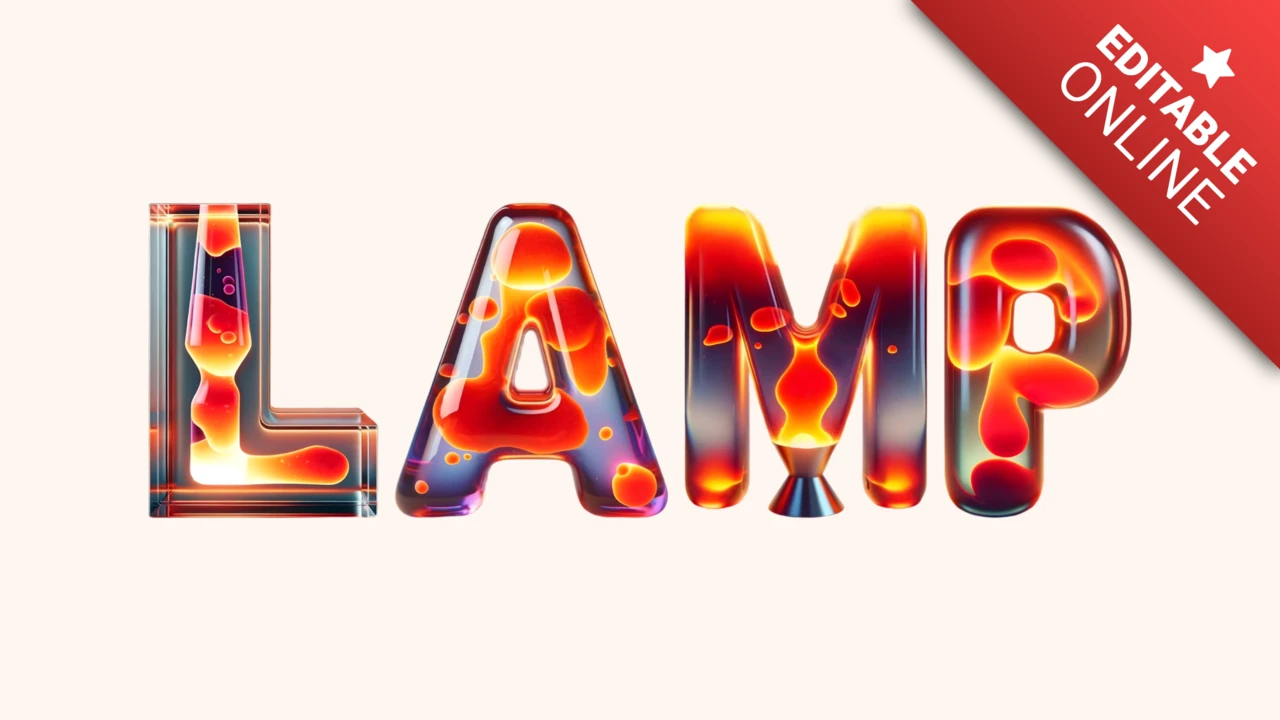 Czcionka lampy lawowej