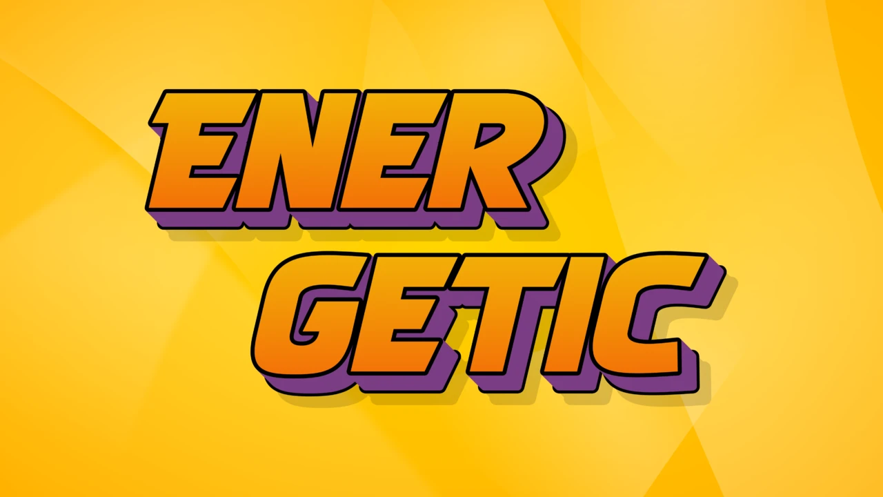 Effet de texte de style bande dessinée ombre violette gras incliné