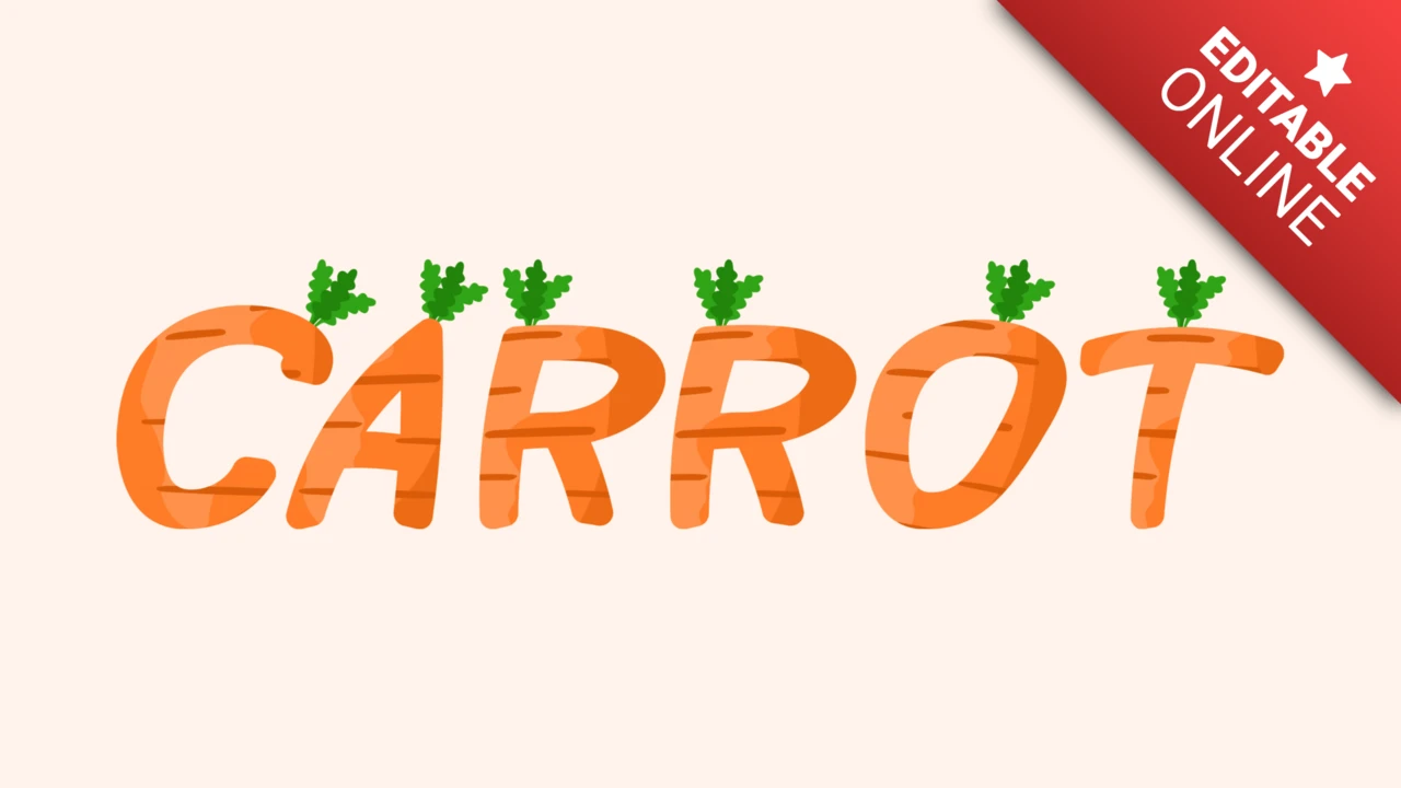 Schriftart Karotte
