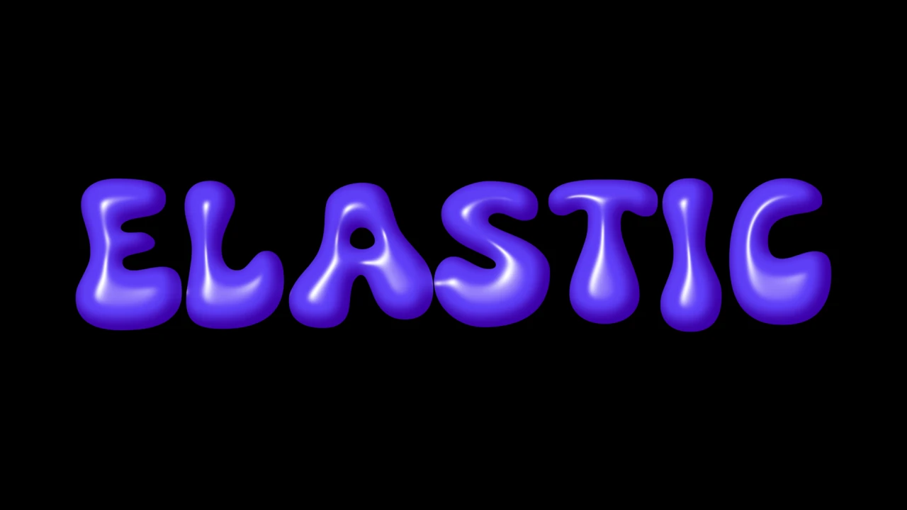 Efeito de texto líquido roxo estilo geléia neon