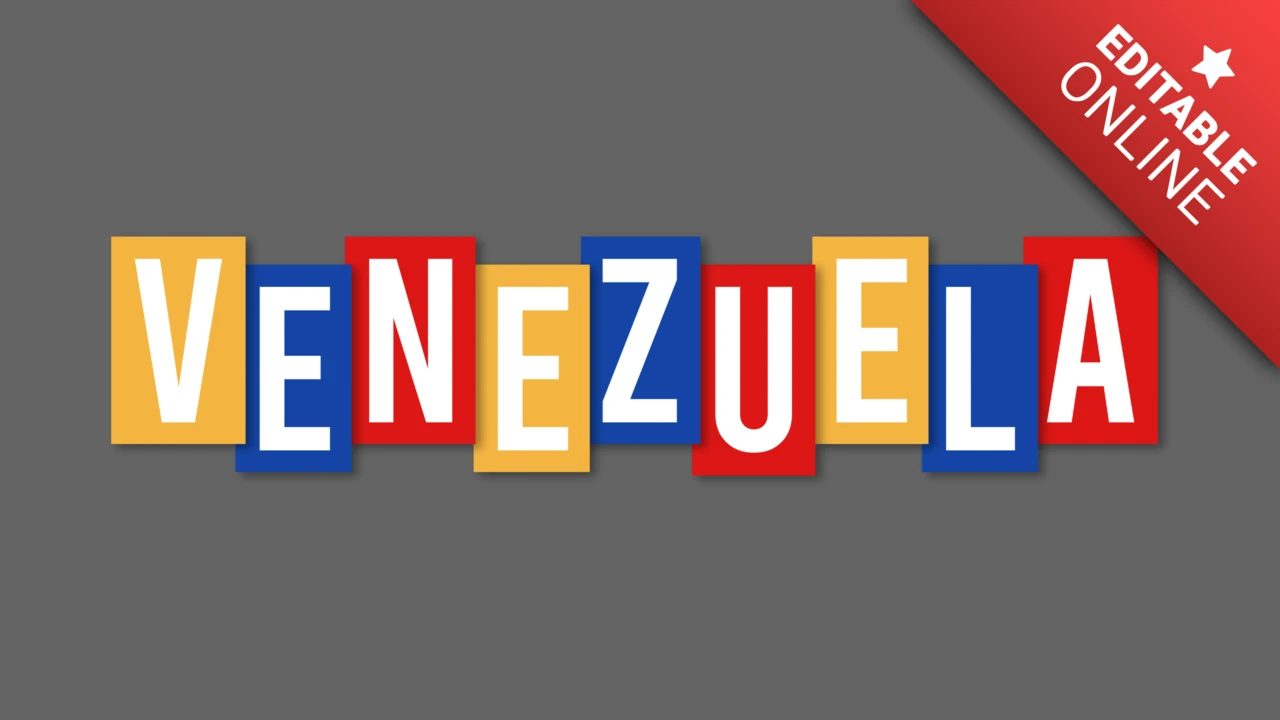 Effetto testo bandiera del Venezuela