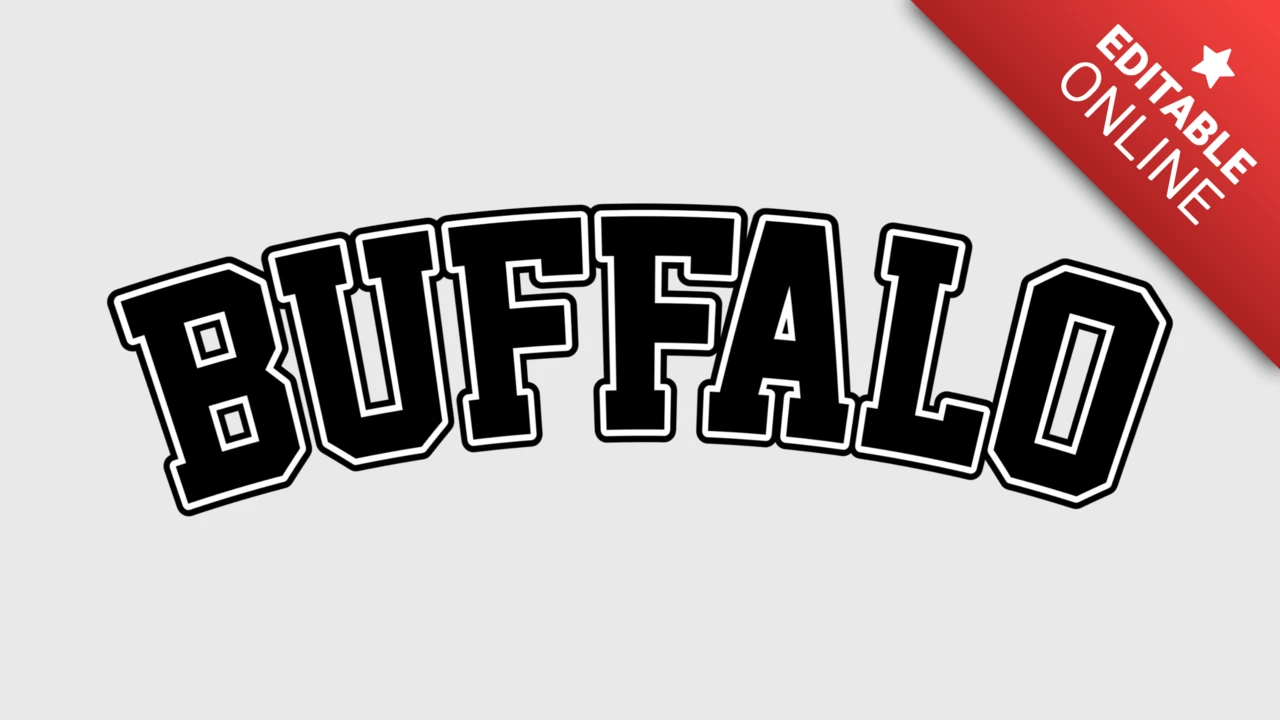 Efekt tekstowy Buffalo