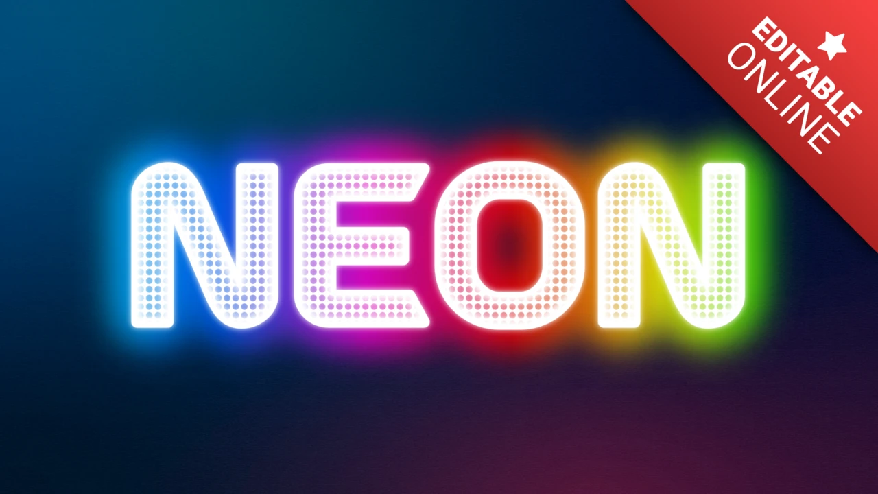 Neon metin efekti
