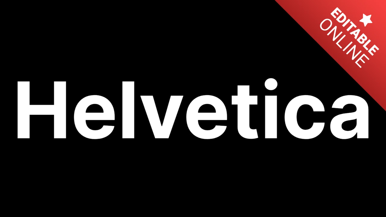 Texto em Helvetica