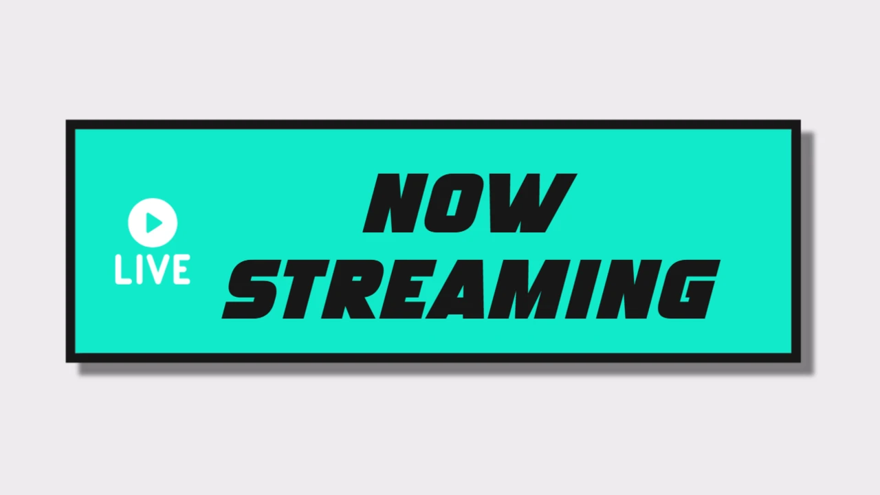 Live-Streaming neongrüner Call-to-Action-Button