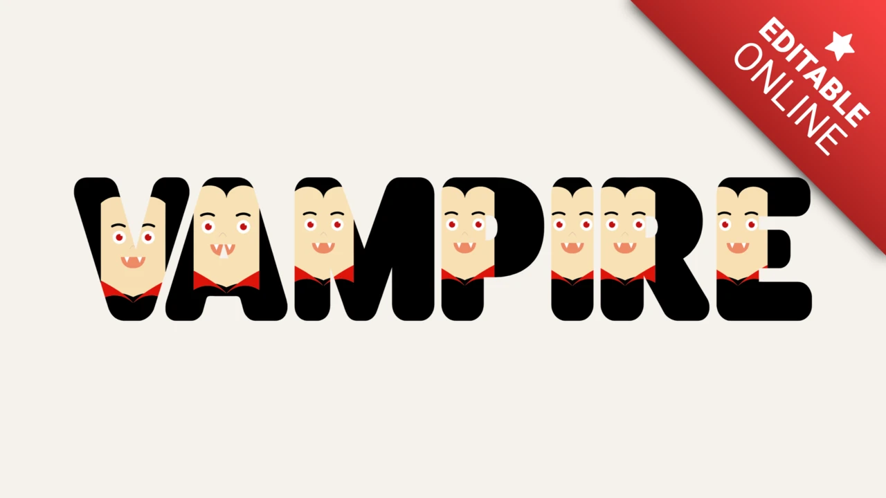 Fuente de caracteres vampiro