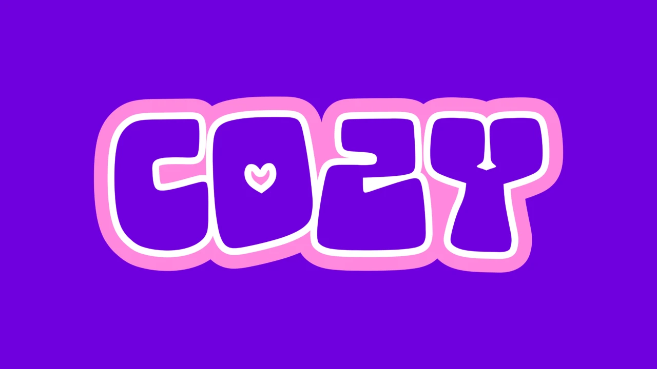 Effet de texte en lettres bulle roses et confortables