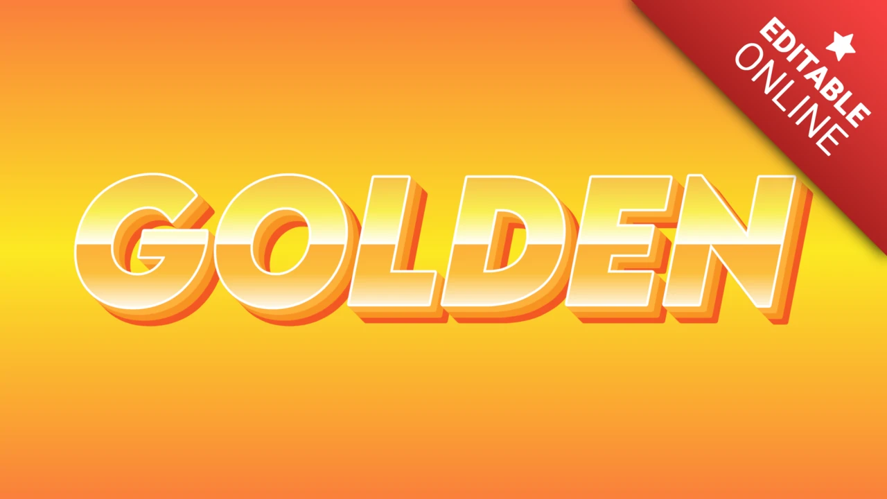 Generator efektu złotego tekstu - tworzenie oszałamiającej złotej typografii 3D online