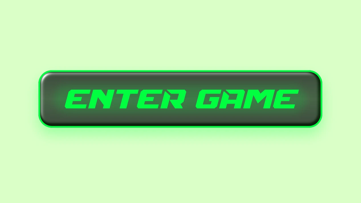 Neongrüner Gaming-Action-Call-to-Action-Button