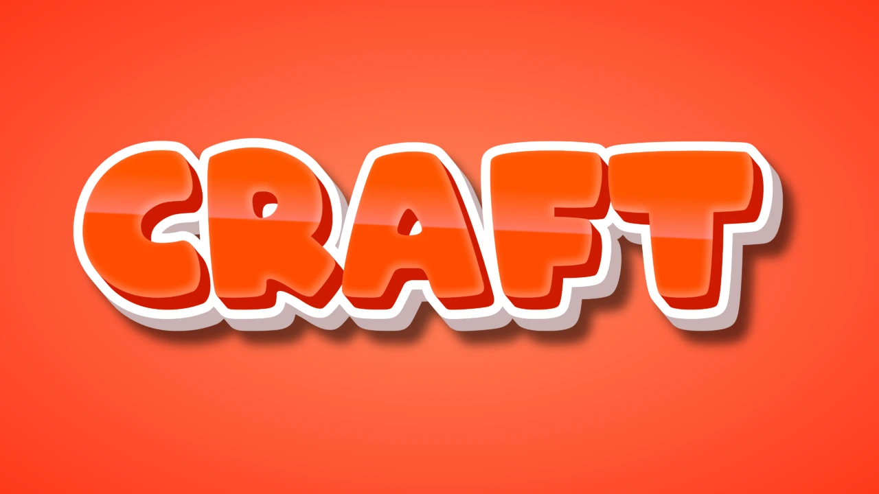 Pogrubiony efekt typograficzny w stylu kreskówkowym 3D