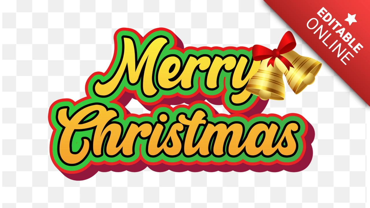 Frohe weihnachten 3d text