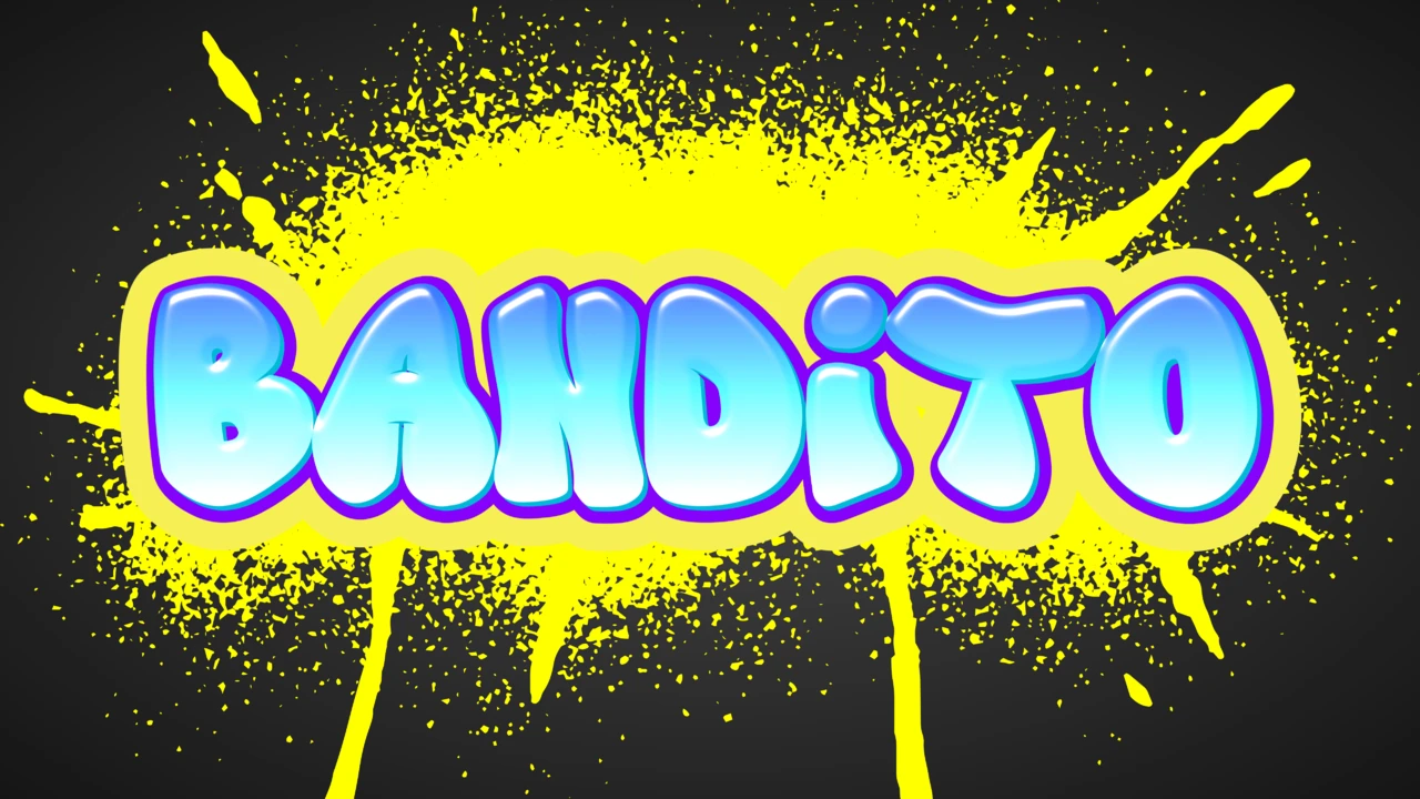 Bright Graffiti Tagging Bubble Text Effect