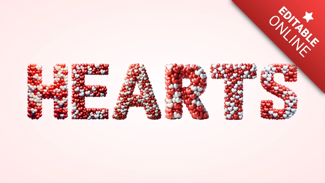 Fonte do alfabeto Valentine balloon