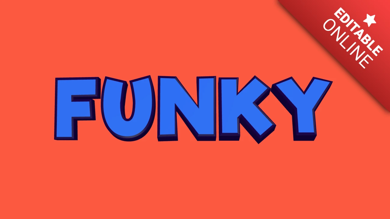 Funky Animated 3D Text Effect