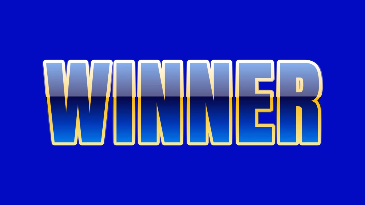 Glossy Blue Gold 3D Text Effect