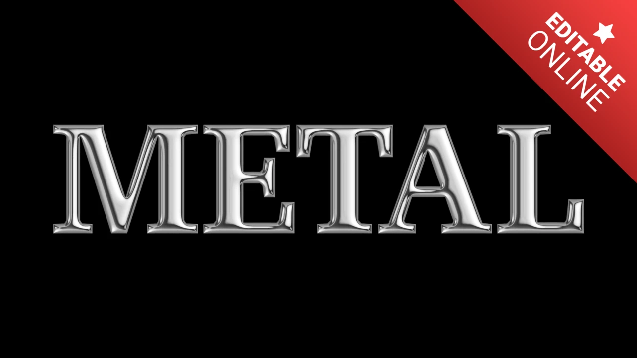 Metallic tekst generator