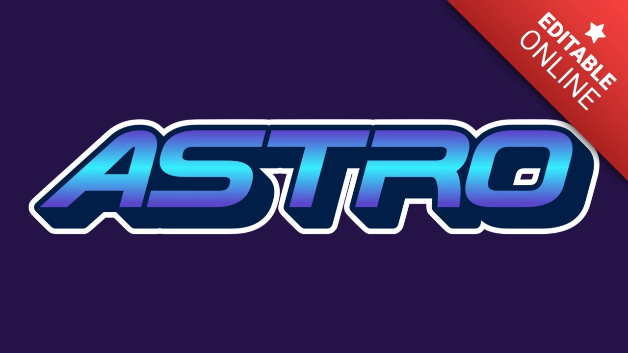 Efekt tekstowy Astro