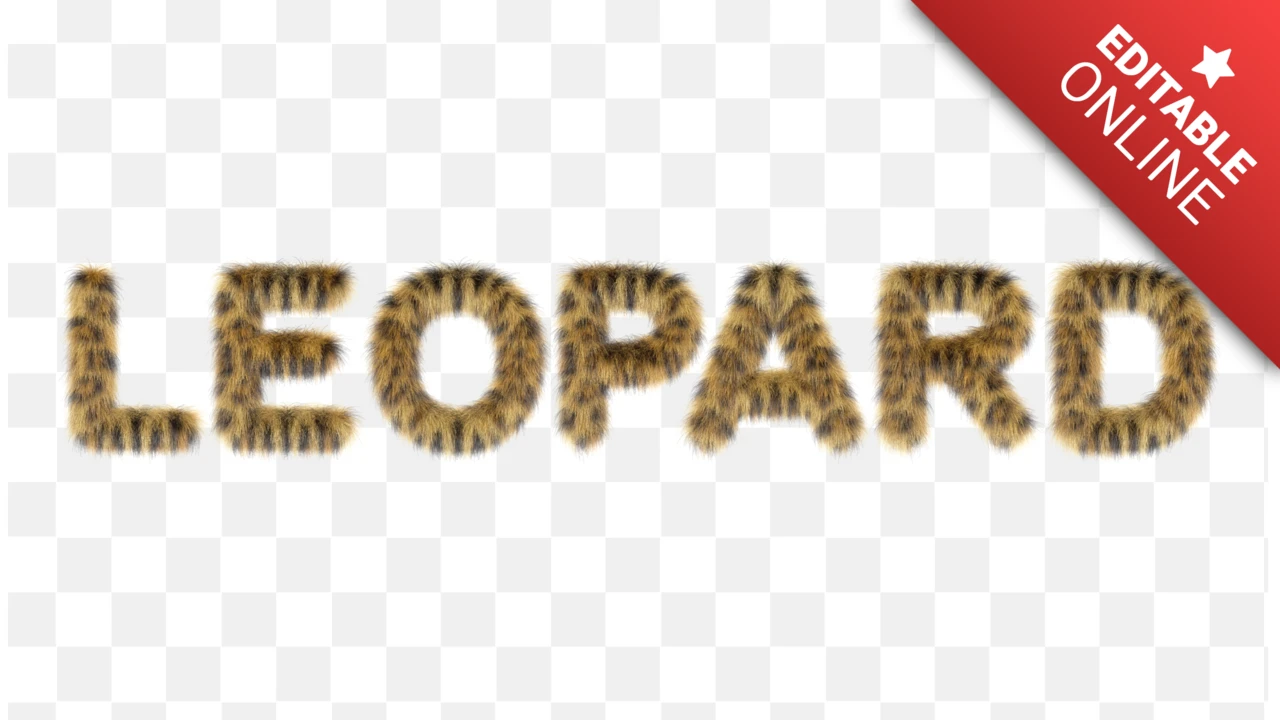 Schriftart Leopardenfell