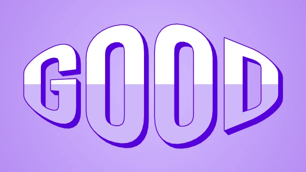 Estiloso roxo bom texto distorcido