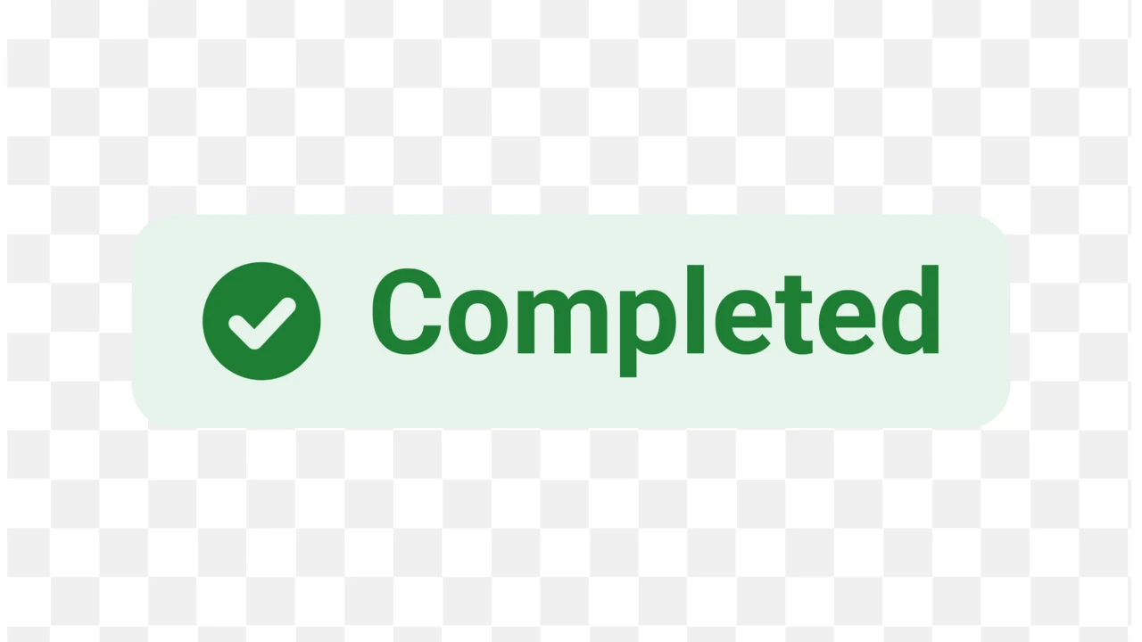 Status Badge Text Effect