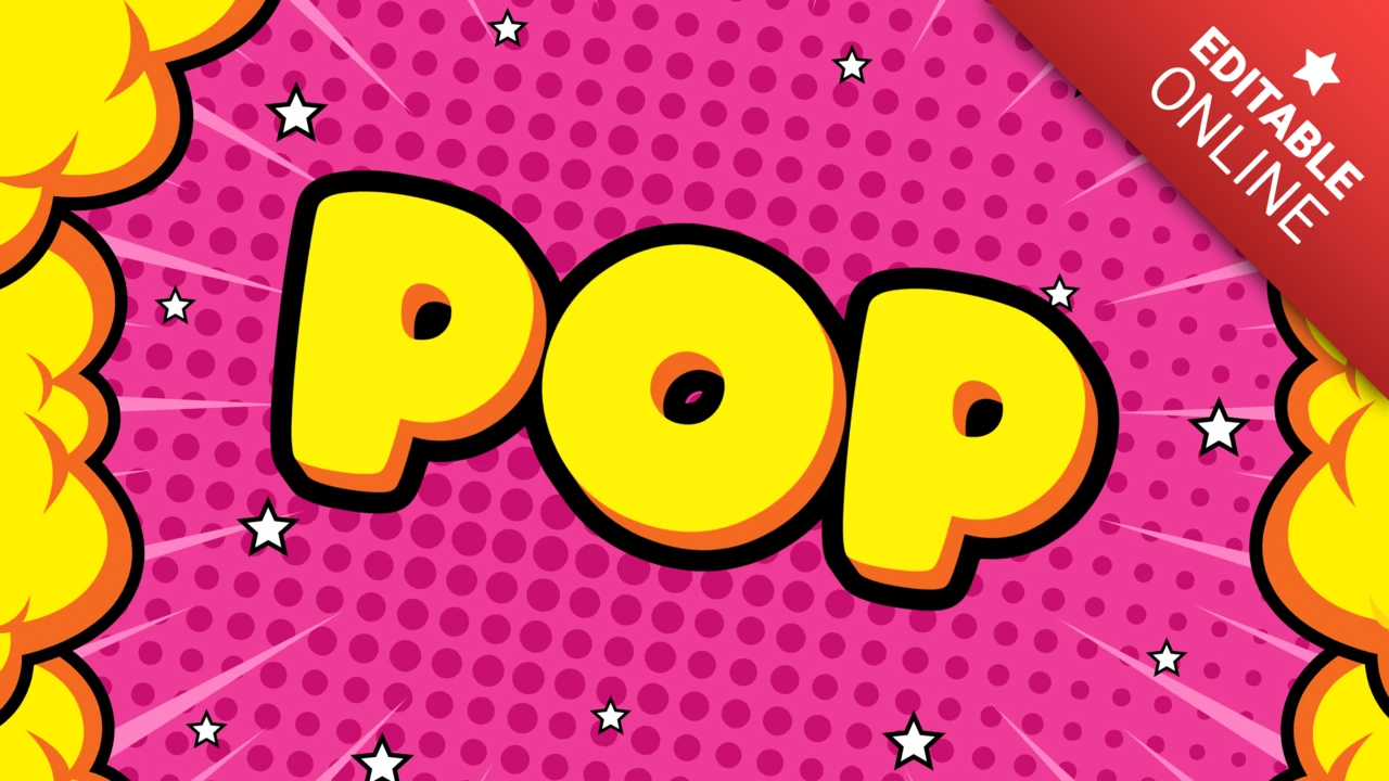 Style de police Comic pop