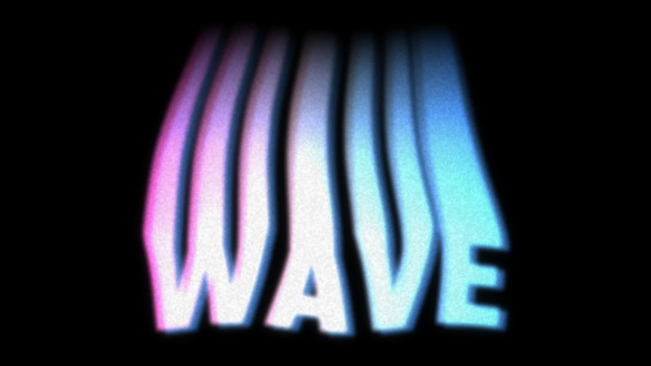 Melting Wave Text Effect