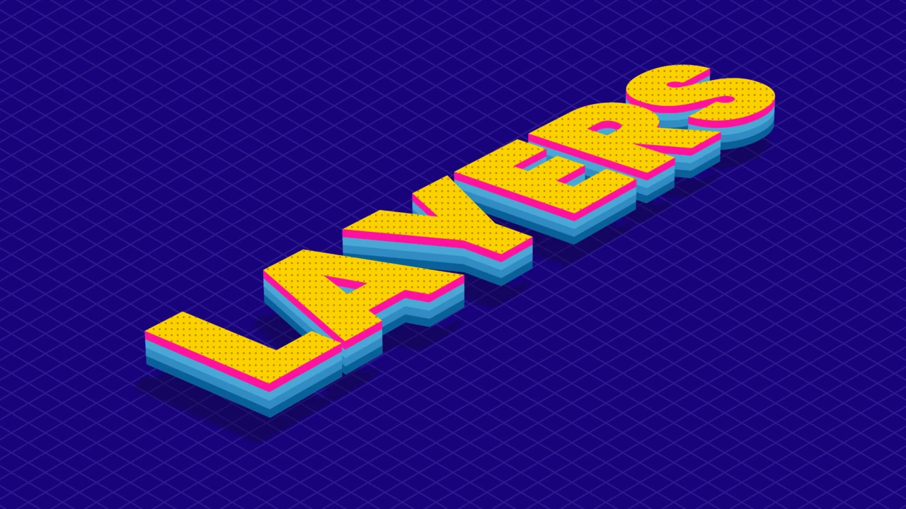 Colorful 3D Retro Style Laers Text Effect