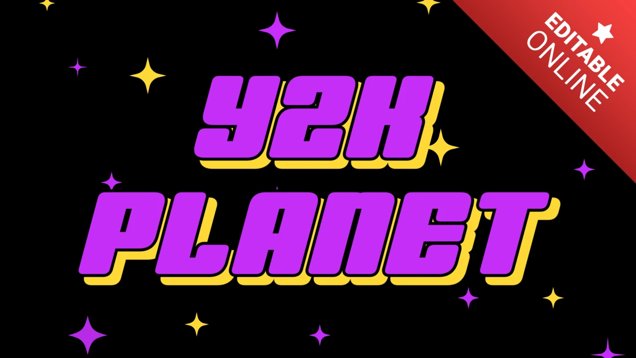 Fuente plana Y2k