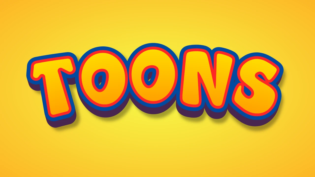 Zany Cartoon Style Text Effect