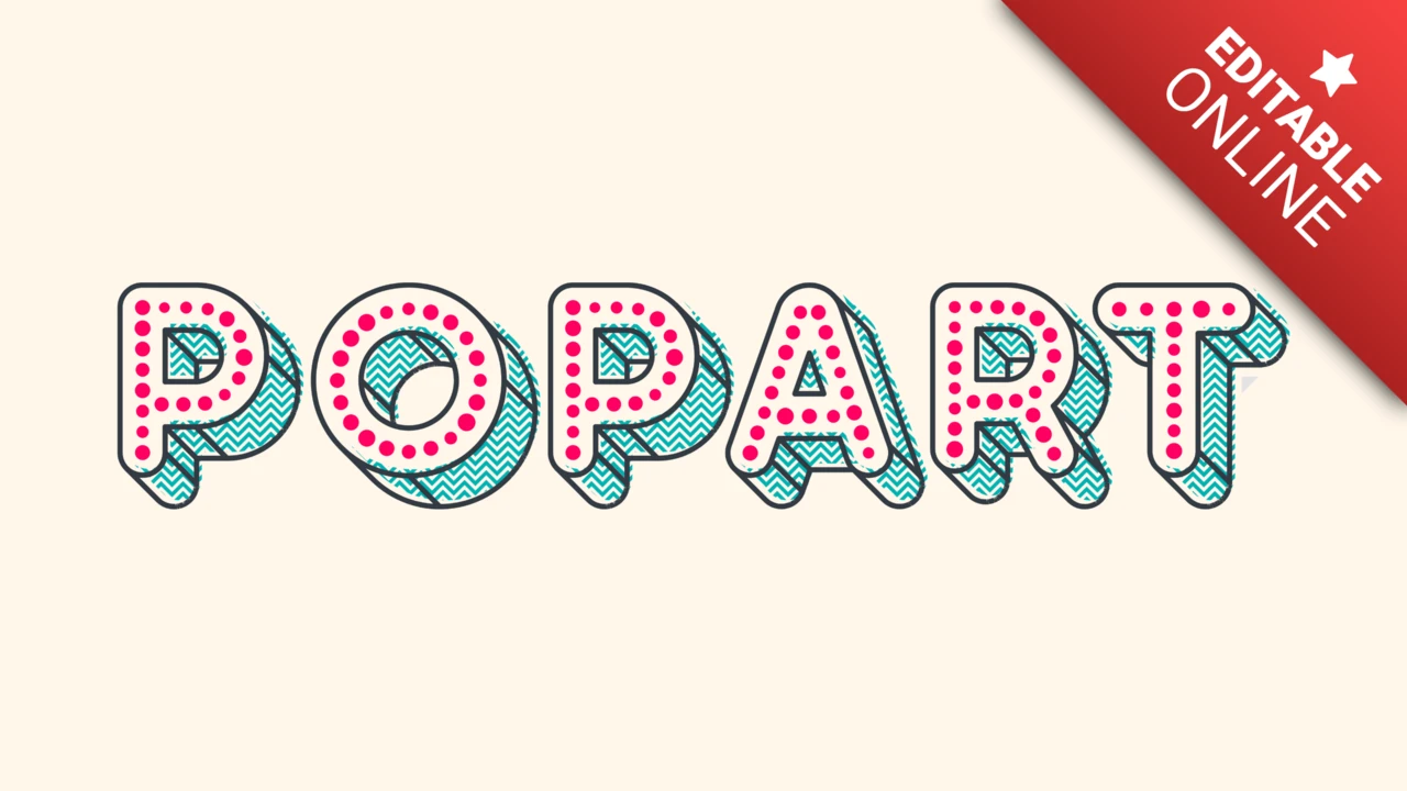 Gestippeld pop-art texteffect