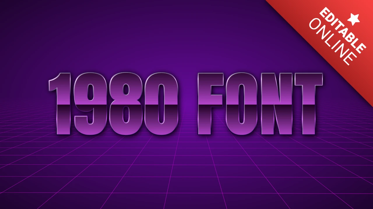 1980s Font
