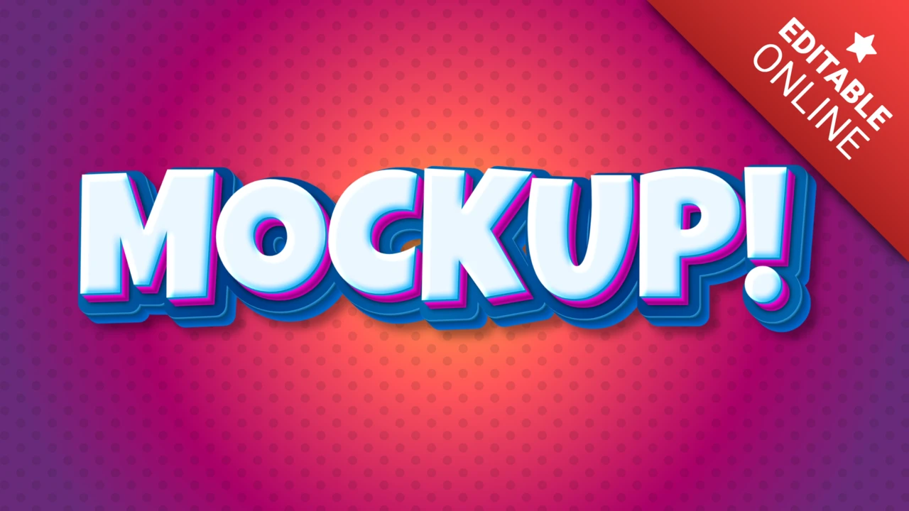 Mockup effetto testo