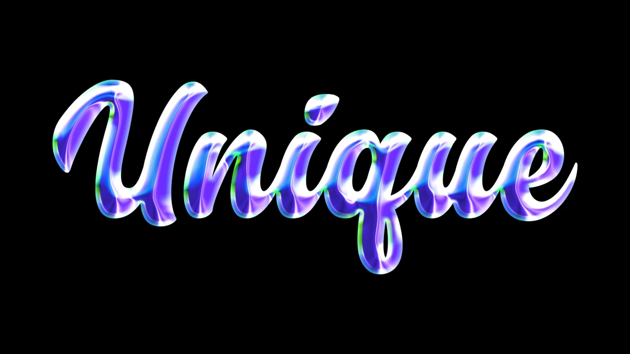 Liquid Chrome Text Effect