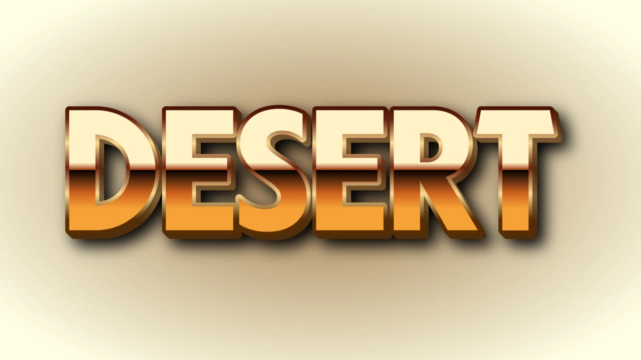 Golden Copper Shiny Gradient 3D Text Effect