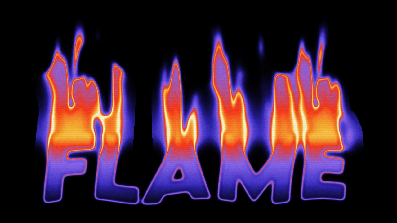 Futuristic Liquid Flame Neon Text Effect