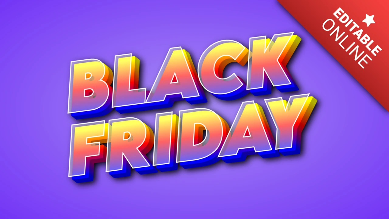Effetto testo Black Friday
