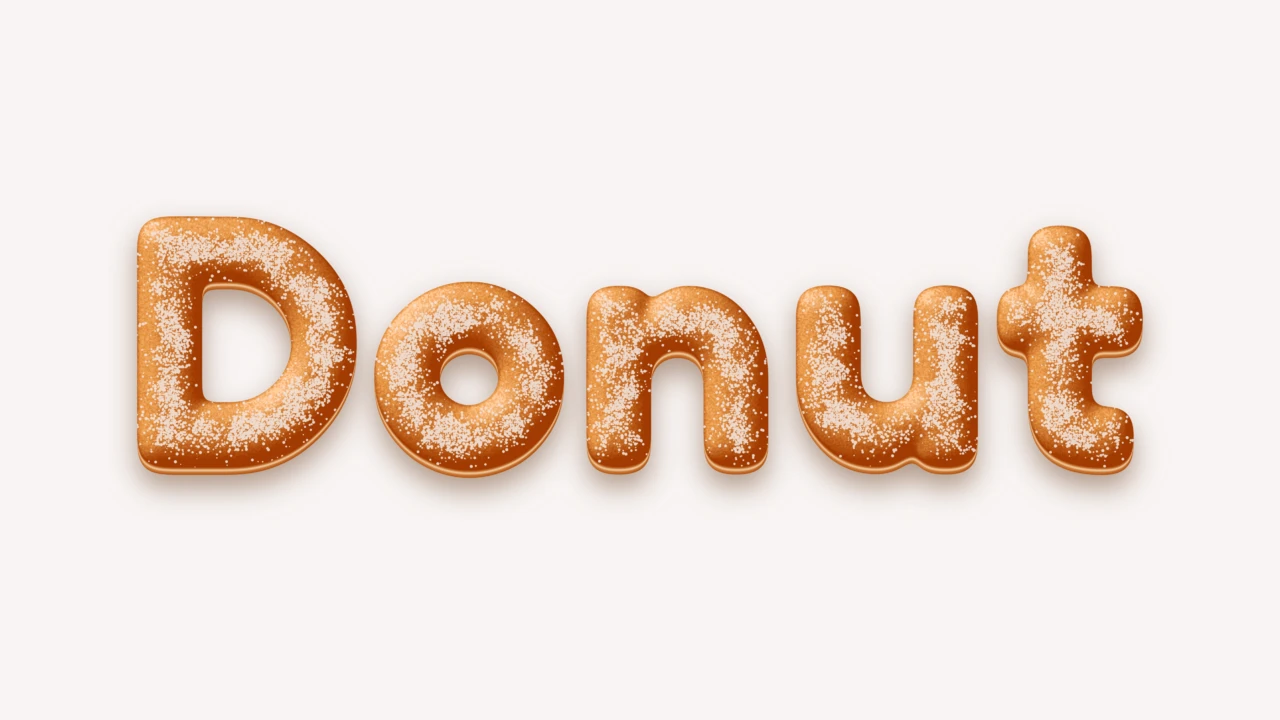 Sugar Donut Text Effect Generator
