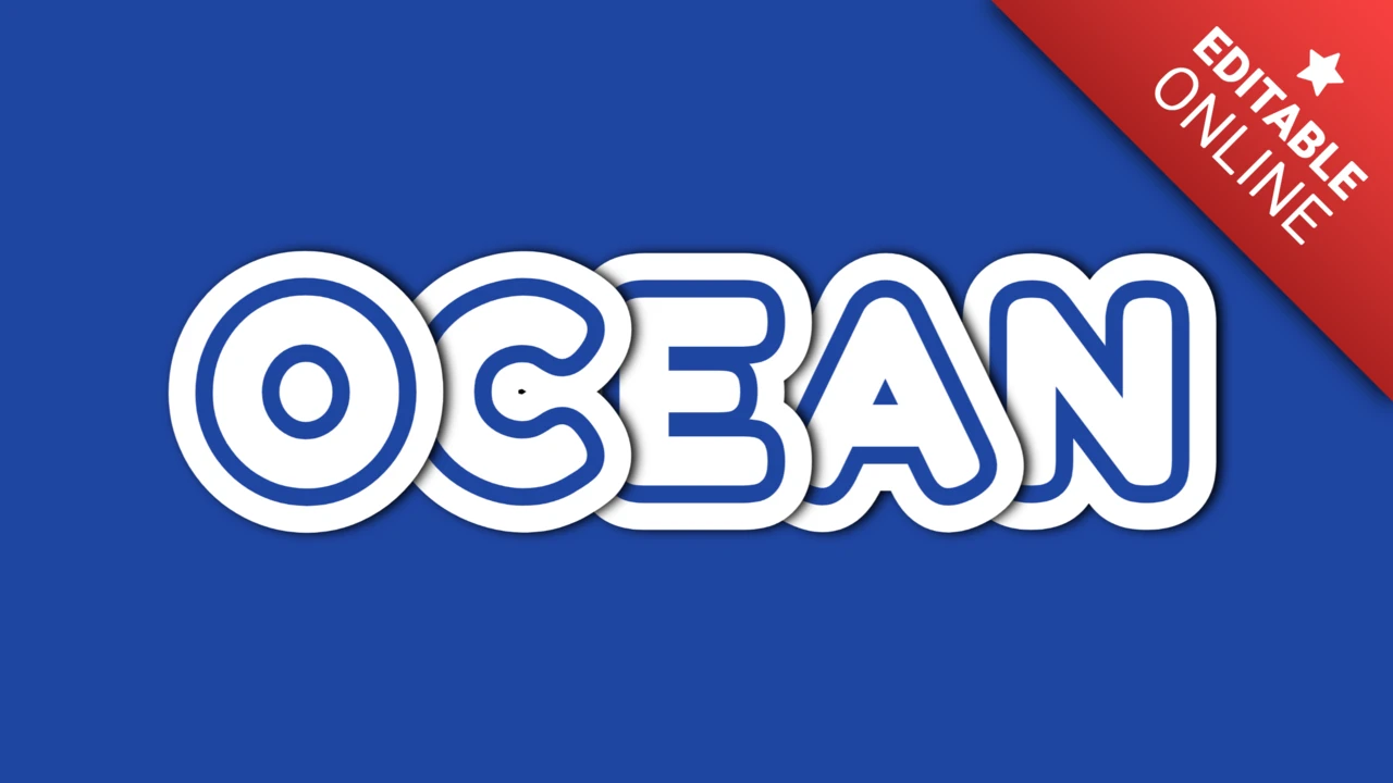 Efekt tekstowy fali oceanu