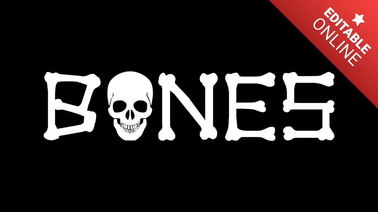 Bones yazı tipi
