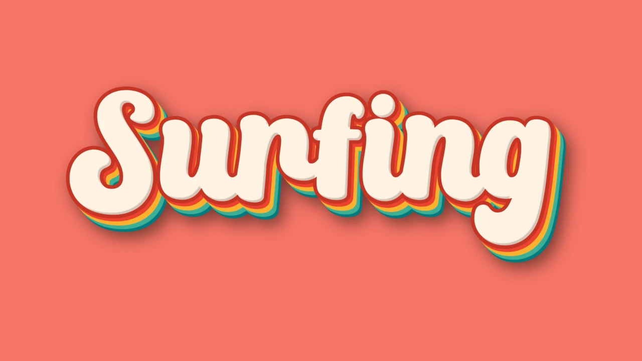 Vintage zomer vibes tekst effect