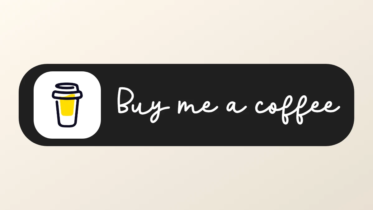 Koop-mij-een-koffie geanimeerde call-to-action ondersteuningsknop