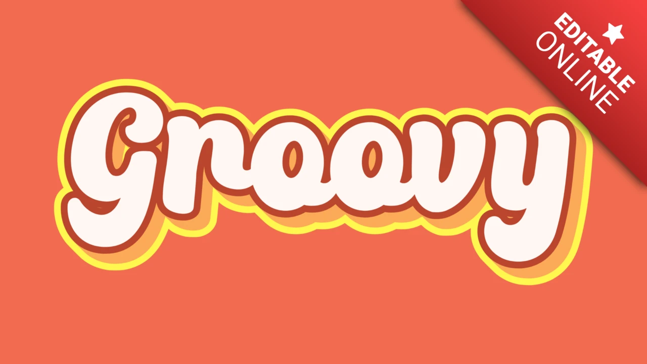 Stylowy efekt tekstowy retro